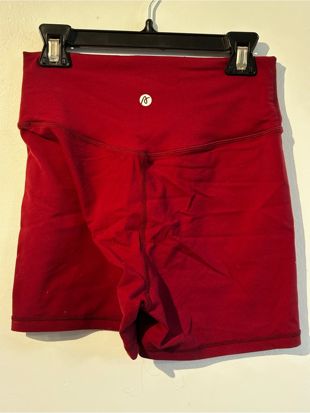 AYBL Red High-Waist Shorts